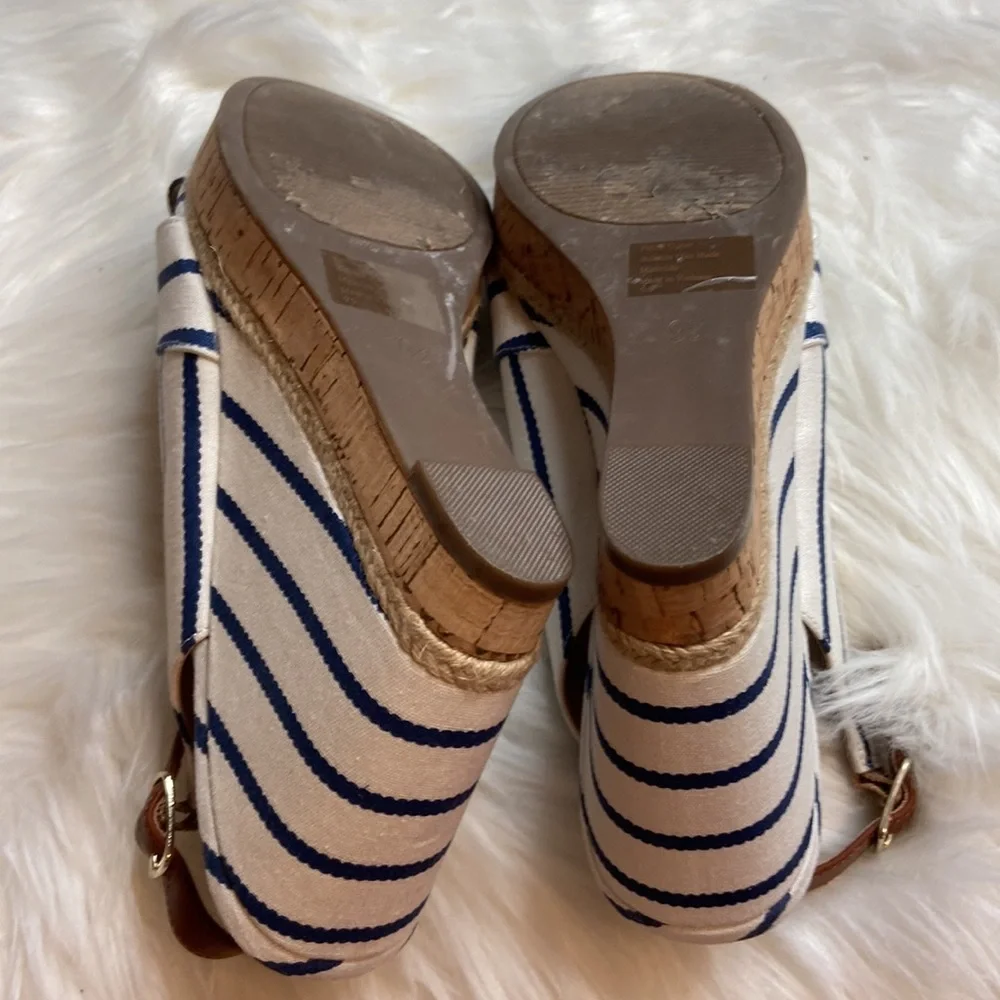Coach And Four Wedge Heels Sandals Platform Shoes Sz 9.5